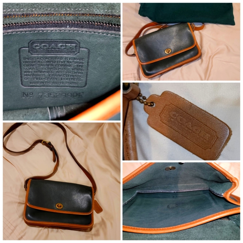 Vintage Authentic Coach Crossbody Shoulder Purse